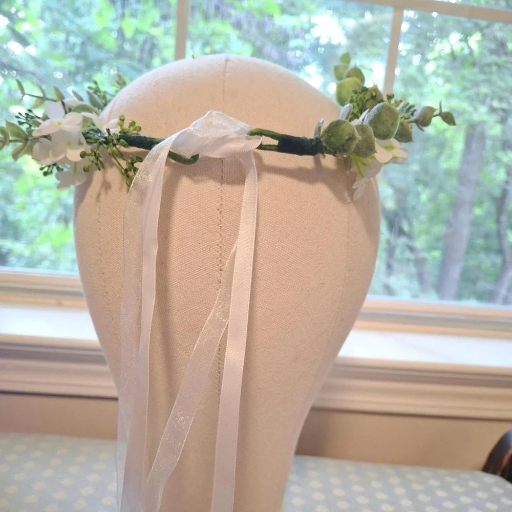 Fairy Festival Boho Costume Cosplay Floral Ribbon Headdress